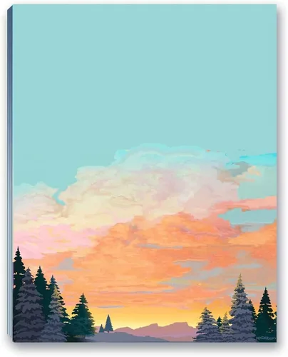 Vista 2 de Stonehouse Collection Mountian Bloc de notas – 4 blocs de notas de escenas naturales surtidos – Sunests de montaña – Lista de compras, profesores