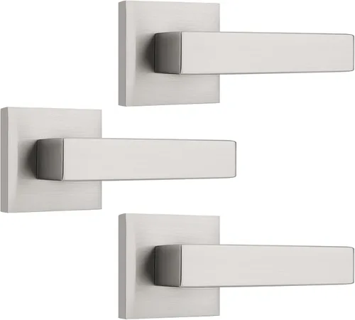 Vista 42 de KNOBWELL - Juego de cerradura con 1 picaporte resistente para puertas de una cara, ideal para puertas interiores reversibles, 0.93 libras