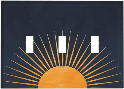 Vista 87 de Cubiertas de pared de lodge rústico retro con diseño de osos, ciervos y animales salvajes. Placas de pared dúplex simples para interruptor de luz.