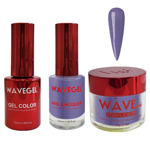 Vista 42 de WAVEGEL - Juego de gel de remojo, laca de uñas y polvo acrílico y polvo de inmersión a juego - Colección Queen - #001 Negro sedoso