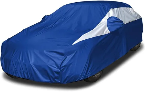 Vista 10 de Funda para auto SUV de tamaño mediano de Titan, de poliéster 210T de color brillante, 188-206". Impermeable, con protección UV, resistente a
