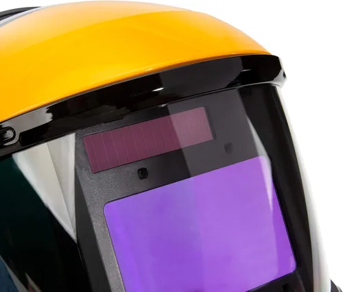 Vista 7 de Dewalt Casco de soldadura de oscurecimiento automático de visión amplia, tres modos de oscurecimiento, 4 sensores de arco rápido relámpago, lentes