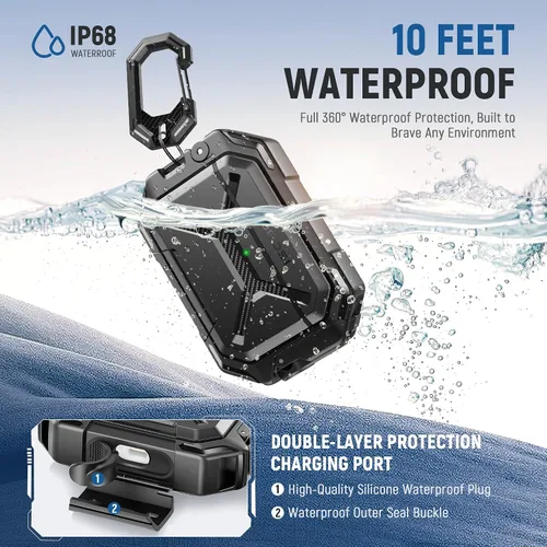 Vista 3 de MOBOSI para Funda de AirPods Pro 3 [Funda Impermeable IP68 para iPods Pro 3 y Compatible con MagSafe] Funda Protectora de Grado Militar para Earpods