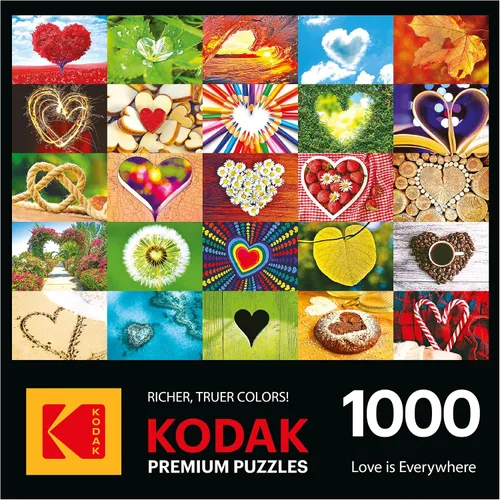 Vista 4 de RoseArt - Kodak Premium - El amor está en todas partes - Rompecabezas de 1000 piezas para adultos