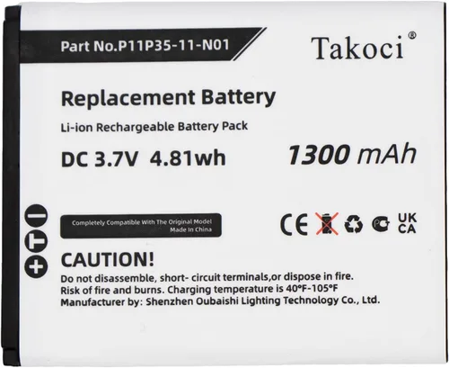 Vista 2 de TI 84 Plus CE Batería - Batería de repuesto para Texas Instruments TI-84 Plus CE, TI-84 CE, se adapta a la parte número 3.7L12005SPA, P11P35-11-N01