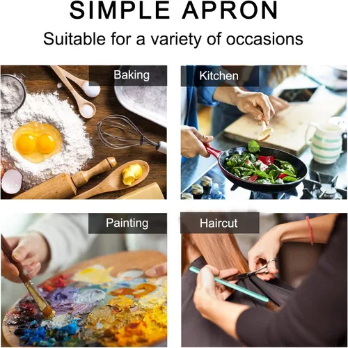 Vista 6 de Divertido delantal de cocina de pan para amantes del pan, regalo de panadero, regalo para hornear, la vida es el dolor del pan en delantal francés