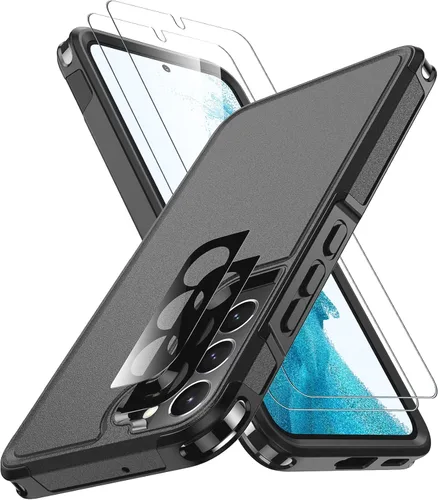 Vista 12 de SPIDERCASE Funda para Samsung Galaxy S22 5G, [protección contra caídas de grado militar de 10 pies] Antideslizante [Paquete de 2] Protector de Azul