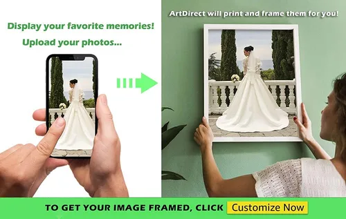 Vista 4 de ArtDirect Encuadre personalizado para su foto o arte - Sube cualquier imagen y la imprimiremos y enmarcaremos para usted - Elija su tamaño, marco