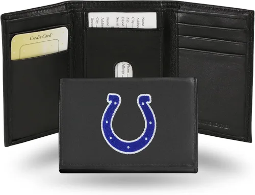 Vista 27 de Rico Industries NFL Football Embroidered Tri-fold Wallet