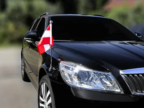 Vista 6 de Bandera de coche Diplomat-Bayonet-Chrome USA
