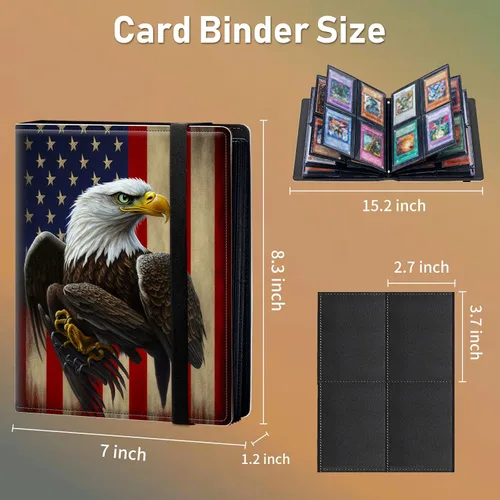 Vista 2 de Carpeta para tarjetas intercambiables, 4 bolsillos para tarjetas intercambiables, 160 bolsillos de doble cara, funda para tarjetas