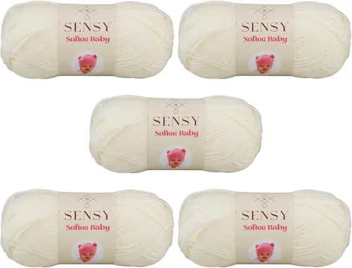 Vista 74 de Sensy Softee Hilo para Bebé, 3.5 oz, 275 yardas, Gauge 3 Light (Almendra)