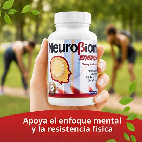 Vista 8 de 60 Cápsulas Neurobion Energy - Aminoácidos Vitamina B1 B2 B6 B12 - Aumenta la Alerta Mental y la Resistencia