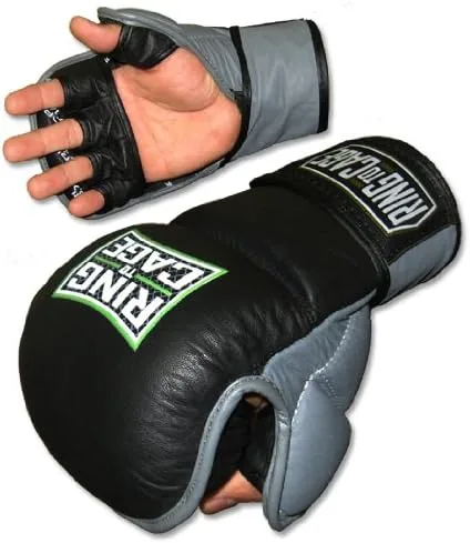 Vista 2 de Guantes de combate de seguridad MMA - Todo de cuero
