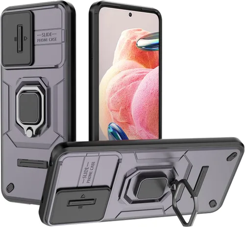 Vista 27 de Funda de teléfono móvil para Xiaomi Redmi A3/Xiaomi Poco C61 Soporte de coche Soporte Ventana corredera Cubierta protectora a prueba de golpes