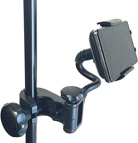 Vista 2 de Accessory Basics Soporte de micrófono de música para teléfono inteligente con múltiples ángulos giratorios de 360° para iPhone 15 16 17 Pro Max Plus
