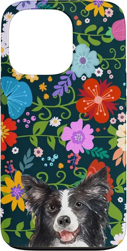 Vista 10 de Border Collie Ditsy Flower Floral Pattern for Women Case for iPhone 17
