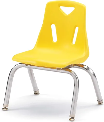 Vista 26 de Berries silla apilable con patas cromadas