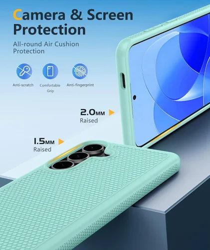 Vista 30 de FNTCASE Funda para iPhone 17 Pro: Fundas delgadas translúcidas de color azul claro compatibles con MagSafe, protección completa de la cámara