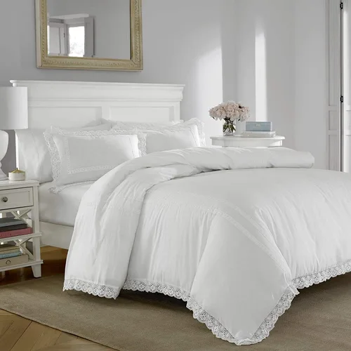 Vista 11 de Laura Ashley - Juego de funda de edredón tamaño individual, ropa de cama reversible de algodón con funda a juego, decoración ligera del hogar
