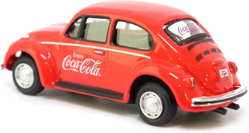 Vista 6 de Motor City Classics Coca-Cola Diecast Collectible Volkswagen Beetle 1966 escala 1:72 modelo 472005 con licencia