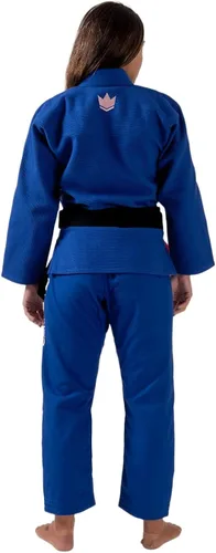 Vista 5 de Kingz Brazilian Jiu Jitsu Gi Kimono BJJ ligero para mujer IBJJF Legal 1693ozm Pearl Weave Pro Competition Balistico 30