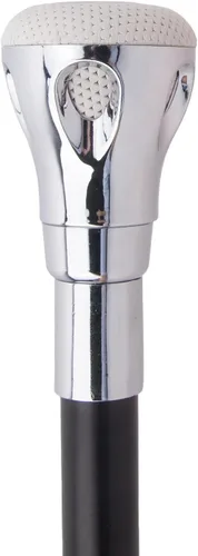 Vista 6 de White Black Lion Head Silver Walking Cane Fashion Decorative Walking Stick Elegant Cosplay Cane Crosier 92cm