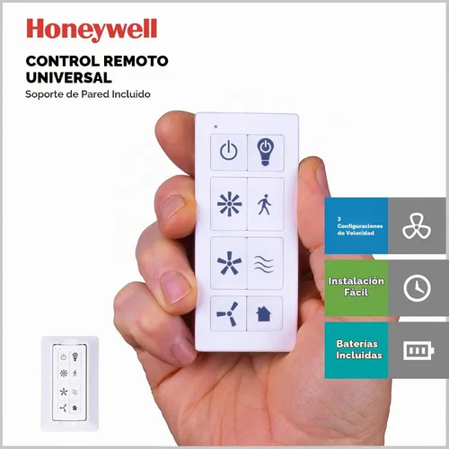 Vista 5 de Honeywell Ceiling Fans - Ventilador de techo Xerxes 51473-01, 62, negro mate