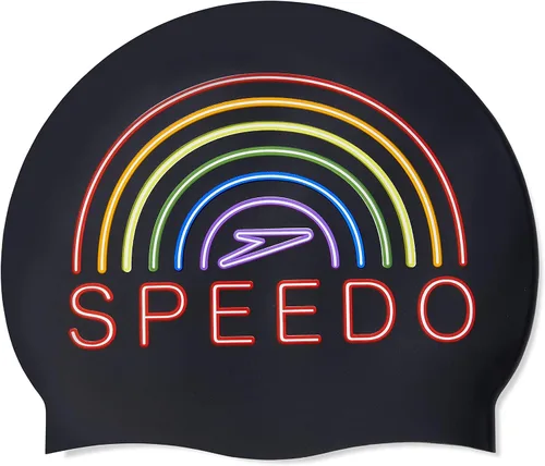 Vista 30 de Speedo - Gorra de natación, silicona sólida Negro