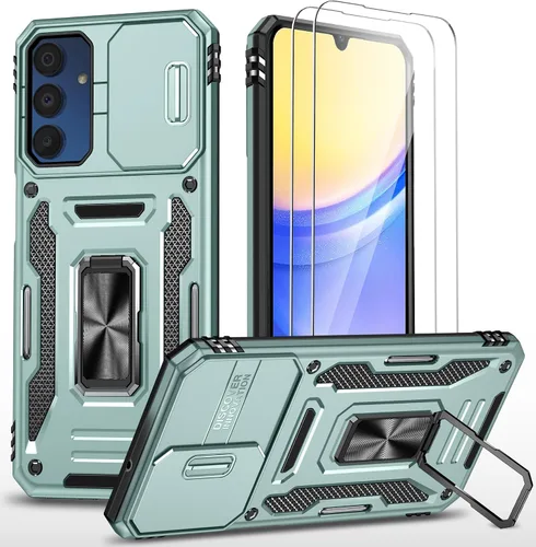 Vista 13 de Funda para teléfono Samsung Galaxy A15 5G, [protección contra caídas de grado militar de 15 pies]