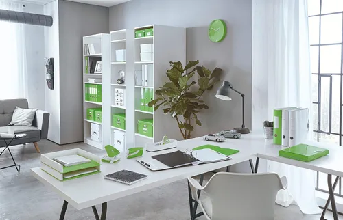 Vista 4 de Leitz Wow - Bolsa de viaje resistente al agua translúcida ideal para almacenamiento y organización visible Verde