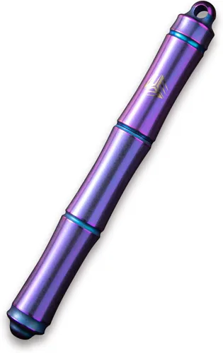 Vista 6 de WeKnife Syrinx - Bolígrafo de metal de titanio, bolígrafo ligero ejecutivo de lujo, con 2 coleccionistas de recarga de tinta negra extra, bolígrafos