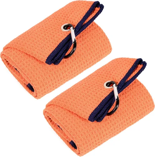 Vista 42 de Mile High Life Toalla de golf premium de tejido de gofre, 16 x 24 pulgadas, extra absorbente y de secado rápido, microfibra ultrasuave, clip