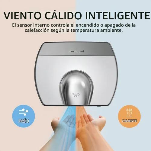 Vista 3 de JETWELL Elegante secador de manos compacto de alta velocidad modelo JW2830