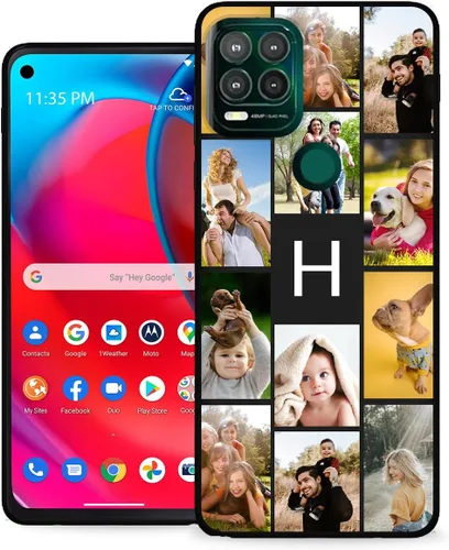 Vista 40 de Funda personalizada para Motorola Moto G Stylus 5G con nombre de foto y texto – GStylus 5G personalizada para teléfono móvil/smartphone/teléfono