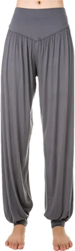 Vista 16 de Pantalones de algodón para mujer, elásticos, suaves, para yoga, deportes