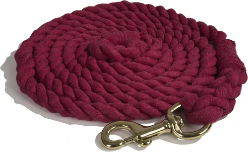 Vista 3 de Intrepid International Horse Tack - Cuerda de algodón resistente para caballos, con cierre de gatillo de latón duradero, se fija al cabestro