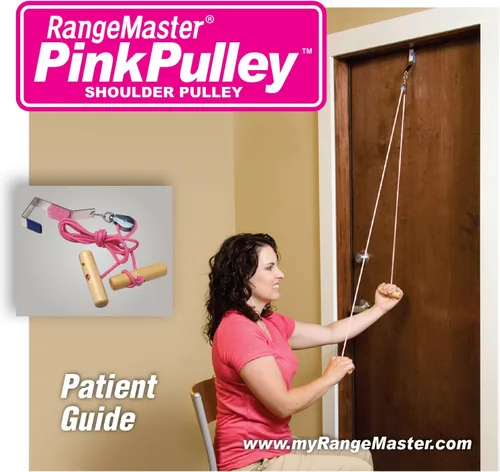 Vista 7 de RangeMaster PinkPulley - Polea de hombro para el cuidado del cáncer │ Ayudas en la recuperación y rehabilitación │ Guía de instrucciones