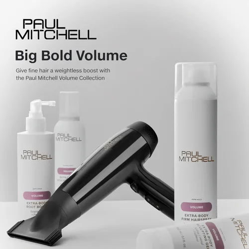Vista 8 de Paul Mitchell Spray de acabado firme extra corporal, sujeción extrema, laca para el cabello de volumen máximo, 9.5 onzas.