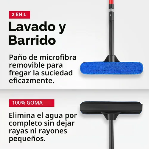 Vista 2 de Tyroler - Kit de lavado de ventanas con barra de extensión de 4.5 a 7.5