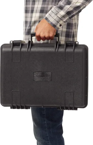Vista 5 de Amazon Basics - Funda rígida mediana para cámara (18 x 14 x 6 pulgadas), color negro