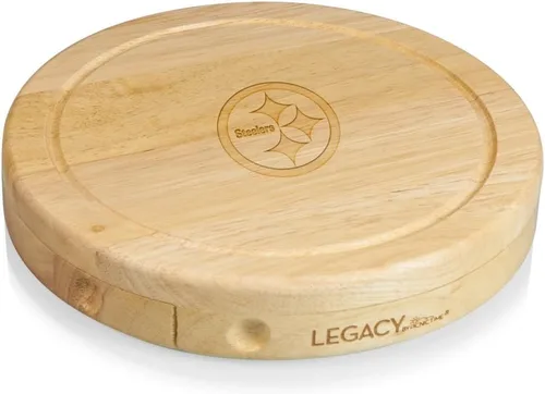 Vista 28 de Picnic TIME NFL Brie Cheese Board and Knife Set - Charcuterie Board Set - Wood Cutting Board