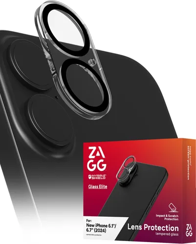 Vista 10 de ZAGG Glass Elite Protector de Lente de Cámara Anti-Deslumbrante para iPhone 16 Pro Max / 16 Pro - Vidrio Anti-Reflectante, 5X Más Fuerte, Sin