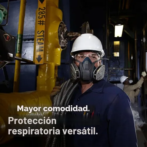 Vista 3 de 3M Respirador reutilizable de media cara con cierre rápido Rugged Comfort