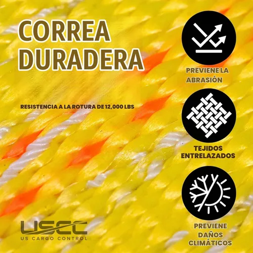 Vista 6 de US Cargo Control Correas de cesta de remolque con ganchos planos y trinquetes (paquete de 4), correas de remolque para neumáticos de 14 a 17