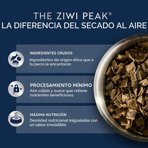 Vista 2 de ZIWI Peak - Alimento para perros secado al aire, carne de res, totalmente natural, alta proteína, sin granos, ingredientes limitados
