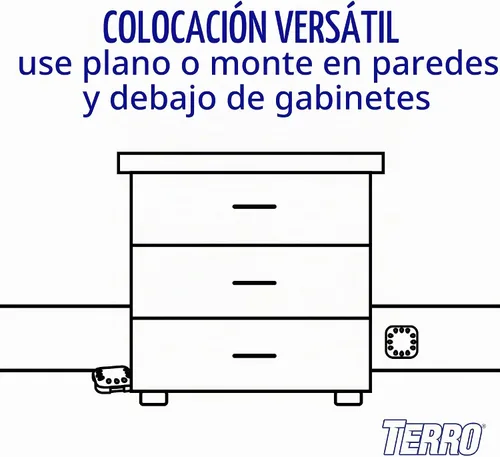 Vista 4 de TERRO T500SR - Estaciones de cebo para cucarachas multisuperficie para interiores, 12 estaciones de cebo, color negro
