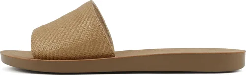 Vista 9 de Soda Shoes Efron-S - Chanclas básicas lisas para mujer, sandalias deslizantes, informales, puntera abierta, playa Todo negro Pu