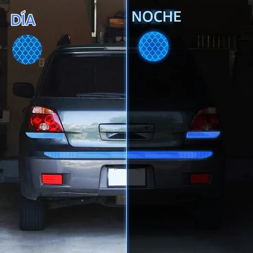 Vista 4 de Frienda 7 Piezas Calcomanías Reflectantes Fuertes para Auto Incluye Calcomanías Reflectantes para Parachoques de Auto Calcomanías para Espejo
