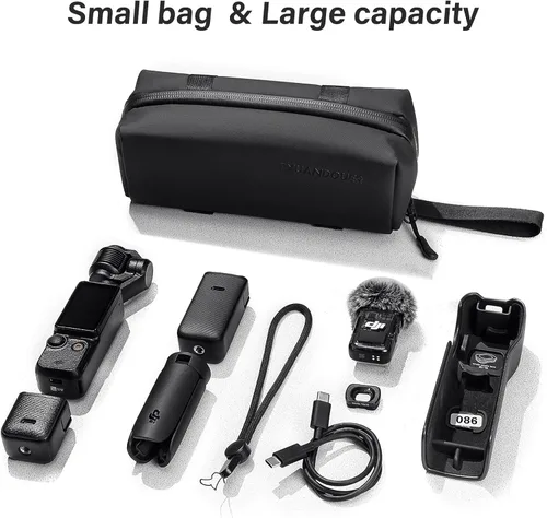 Vista 9 de Bolsa de transporte para DJI Osmo Pocket 4 3, bolsa de almacenamiento portátil para DJI Osmo Pocket 4 3 Creator Combo Accesorios, Funda protectora
